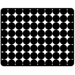 Dotted Pattern Png Dots Square Grid Abuse Black Double Sided Fleece Blanket (medium)  by Mariart