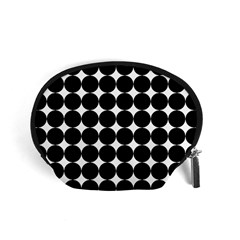 Dotted Pattern Png Dots Square Grid Abuse Black Accessory Pouches (small) 