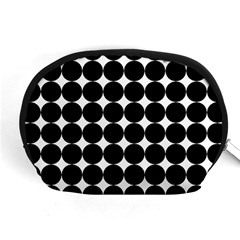 Dotted Pattern Png Dots Square Grid Abuse Black Accessory Pouches (medium)  by Mariart