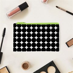 Dotted Pattern Png Dots Square Grid Abuse Black Cosmetic Bag (xs) by Mariart