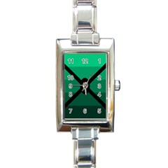 Fascigender Flags Line Green Black Hole Polka Rectangle Italian Charm Watch by Mariart