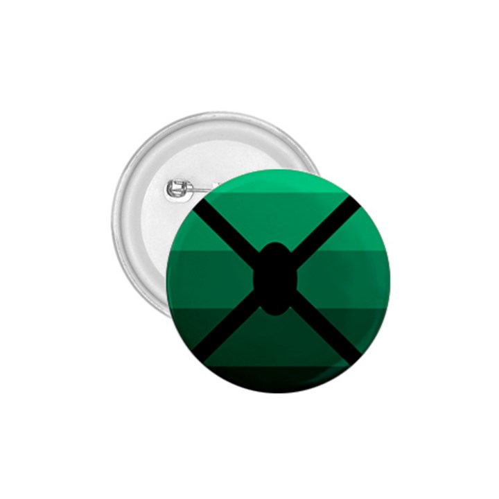 Fascigender Flags Line Green Black Hole Polka 1.75  Buttons