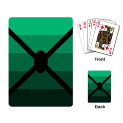 Fascigender Flags Line Green Black Hole Polka Playing Card by Mariart