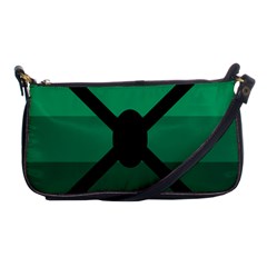 Fascigender Flags Line Green Black Hole Polka Shoulder Clutch Bags