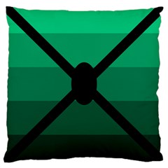 Fascigender Flags Line Green Black Hole Polka Large Cushion Case (one Side)