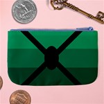 Fascigender Flags Line Green Black Hole Polka Large Coin Purse Back