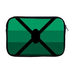 Fascigender Flags Line Green Black Hole Polka Apple Macbook Pro 17  Zipper Case by Mariart