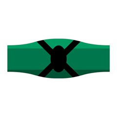 Fascigender Flags Line Green Black Hole Polka Stretchable Headband