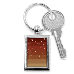 Fawn Gender Flags Polka Space Brown Key Chains (rectangle) 