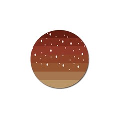 Fawn Gender Flags Polka Space Brown Golf Ball Marker by Mariart