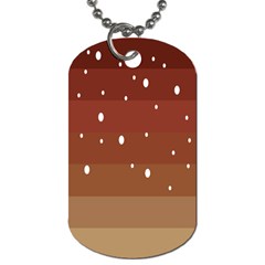 Fawn Gender Flags Polka Space Brown Dog Tag (two Sides) by Mariart