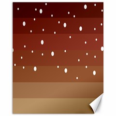 Fawn Gender Flags Polka Space Brown Canvas 11  X 14   by Mariart