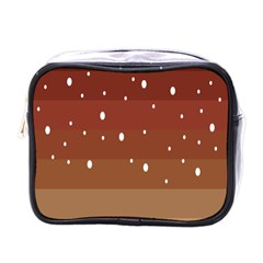 Fawn Gender Flags Polka Space Brown Mini Toiletries Bags by Mariart