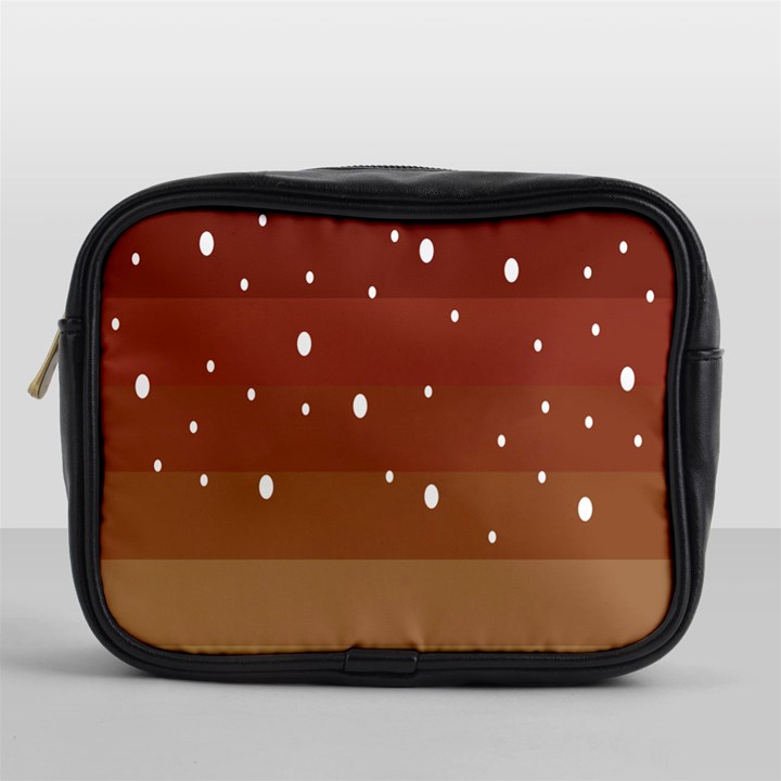 Fawn Gender Flags Polka Space Brown Mini Toiletries Bags