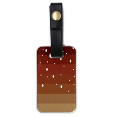 Fawn Gender Flags Polka Space Brown Luggage Tags (one Side)  by Mariart