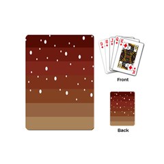 Fawn Gender Flags Polka Space Brown Playing Cards (mini)  by Mariart