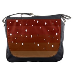 Fawn Gender Flags Polka Space Brown Messenger Bags by Mariart