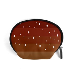 Fawn Gender Flags Polka Space Brown Accessory Pouches (small) 