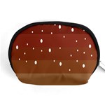 Fawn Gender Flags Polka Space Brown Accessory Pouches (Medium)  Front