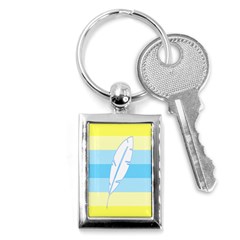 Feather Flags Key Chains (rectangle) 