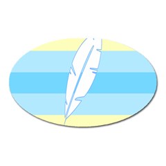 Feather Flags Oval Magnet