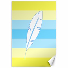 Feather Flags Canvas 20  X 30   by Mariart