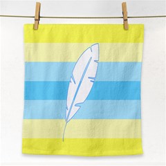 Feather Flags Face Towel by Mariart