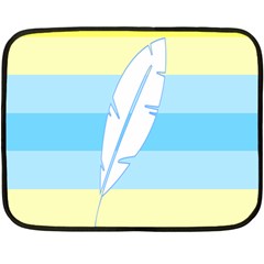 Feather Flags Double Sided Fleece Blanket (mini)  by Mariart