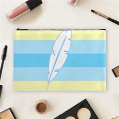 Feather Flags Cosmetic Bag (large)  by Mariart