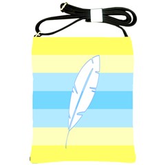 Feather Flags Shoulder Sling Bags by Mariart