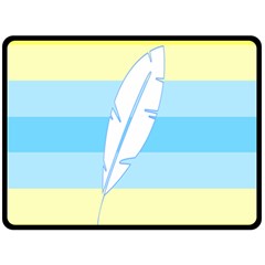 Feather Flags Fleece Blanket (large)  by Mariart