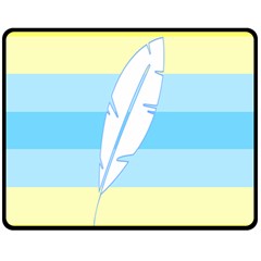 Feather Flags Fleece Blanket (medium)  by Mariart