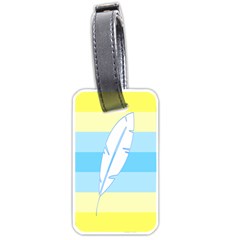 Feather Flags Luggage Tags (one Side) 