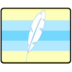 Feather Flags Double Sided Fleece Blanket (medium) 