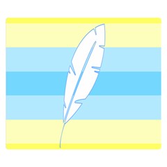 Feather Flags Double Sided Flano Blanket (small)  by Mariart