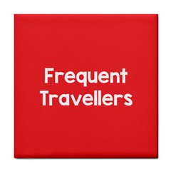 Frequent Travellers Red Tile Coasters by Mariart