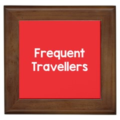 Frequent Travellers Red Framed Tiles by Mariart