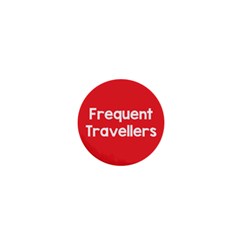 Frequent Travellers Red 1  Mini Buttons