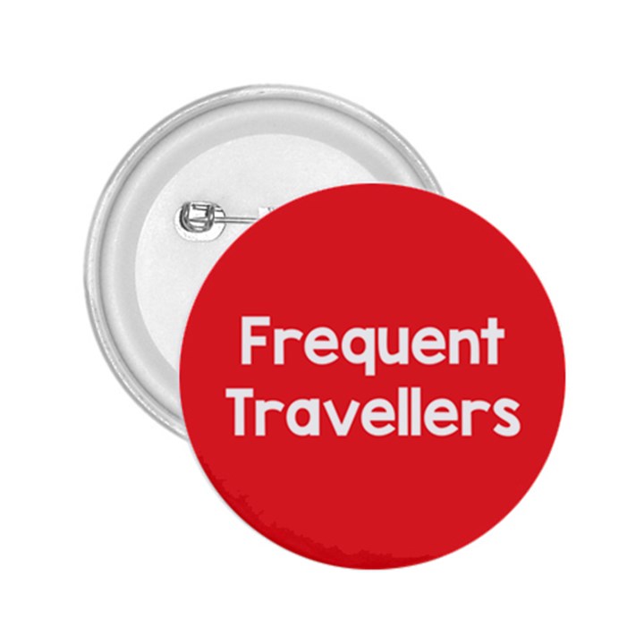 Frequent Travellers Red 2.25  Buttons