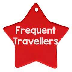 Frequent Travellers Red Ornament (star) by Mariart