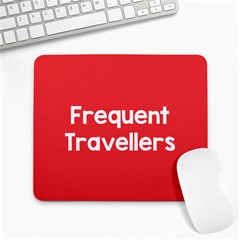 Frequent Travellers Red Large Mousepads