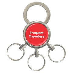 Frequent Travellers Red 3-ring Key Chains by Mariart