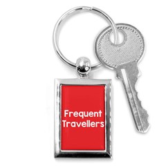 Frequent Travellers Red Key Chains (rectangle)  by Mariart