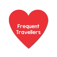 Frequent Travellers Red Heart Magnet