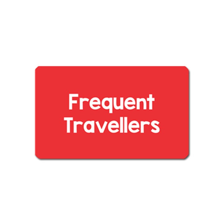 Frequent Travellers Red Magnet (Name Card)