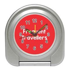 Frequent Travellers Red Travel Alarm Clocks by Mariart