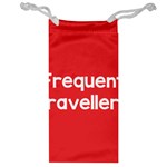 Frequent Travellers Red Jewelry Bag Front