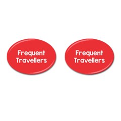 Frequent Travellers Red Cufflinks (oval) by Mariart