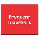 Frequent Travellers Red Mini Button Earrings Front