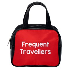 Frequent Travellers Red Classic Handbags (one Side) by Mariart